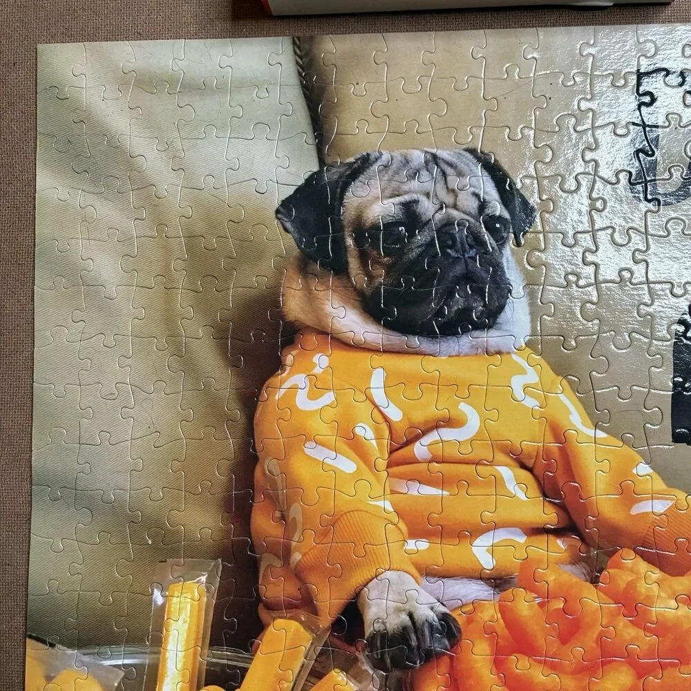 Doug the Pug Cheesy Cheese Puffs 300 Piece Jigsaw Puzzle 18